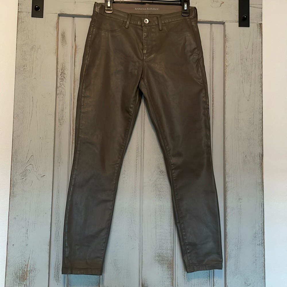 NWT Banana Republic coated denim pants
